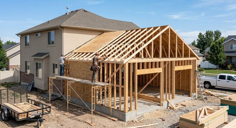 Attached Garage Construction in Summerville, SC