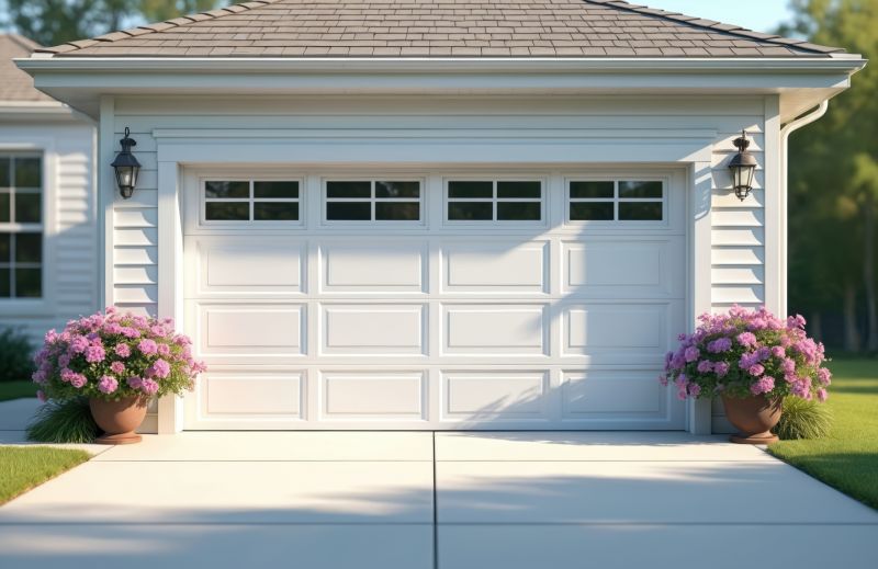 Completed Garage with Landscaping