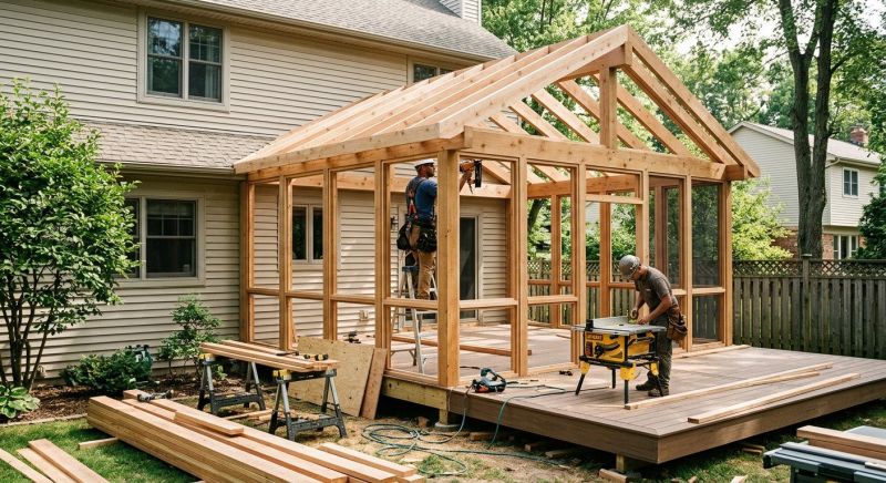 Deck Enclosure Installation in Arvada, CO