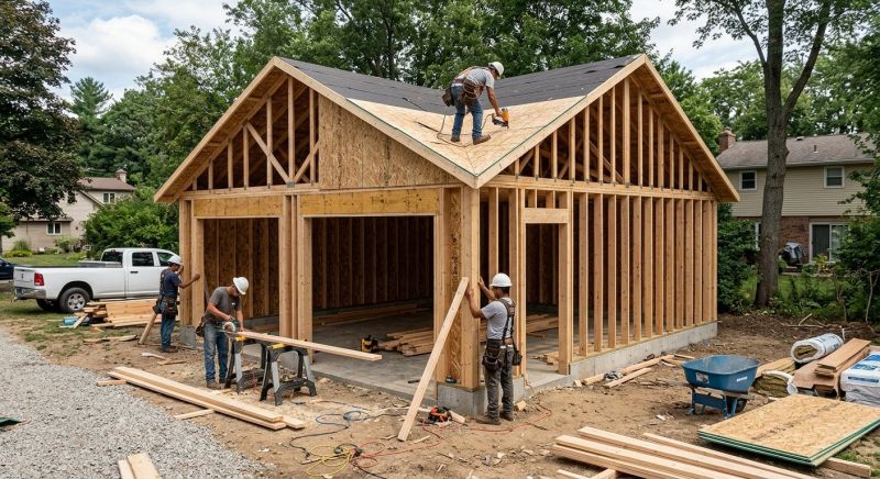 Detached Garage Construction in Mount Pleasant, SC