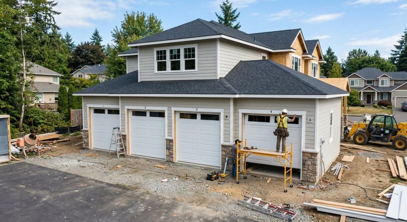 Four Car Garage Installation in Pearland, TX