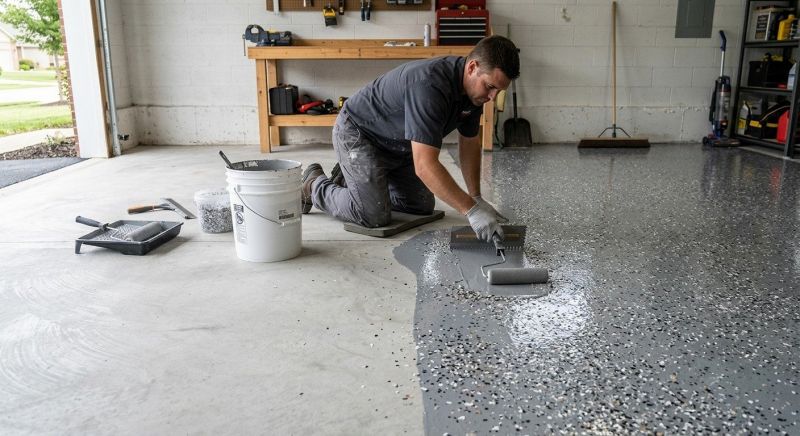 Garage Concrete Coating in Loudoun County, VA