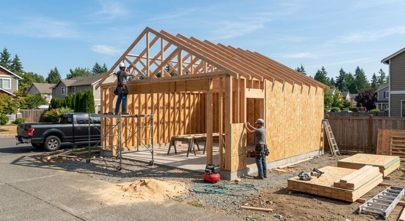 Garage Construction in Conroe, TX