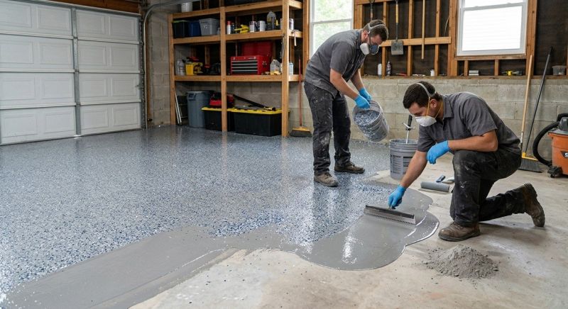 Garage Floor Epoxy Installation in Greenville, SC