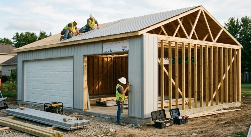 Metal Garage Construction in South Houston, TX