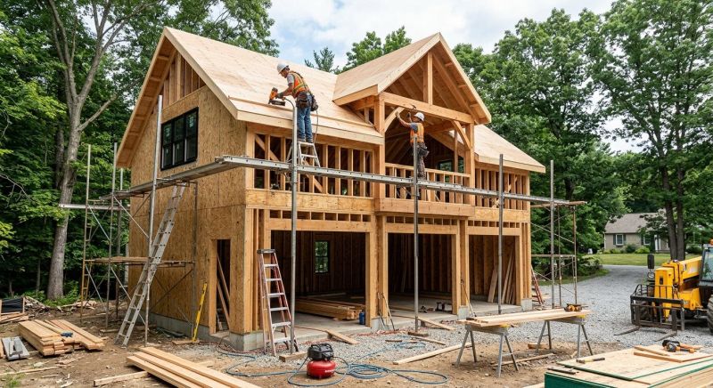 Two Story Garage Construction in Charleston, SC