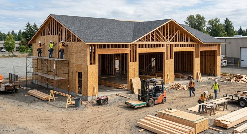 Warehouse Garage Construction in North Charleston, SC