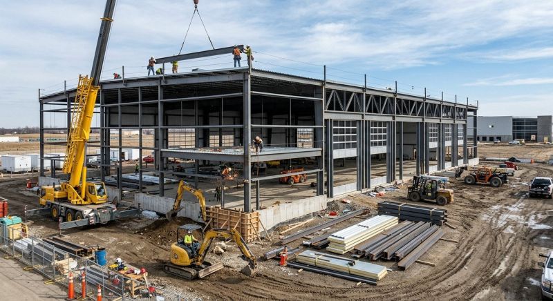 Warehouse Garage Construction in Conroe, TX